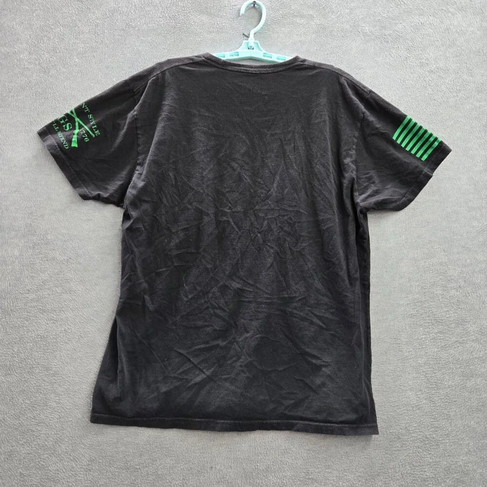 Grunt Style Men Shirt 2XL Black Beer Me St. Patrick‎ Graphic Print Short Sleeve